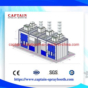 [Hot Item] 15m Infrared Heating Long Bus Spray Booth