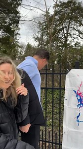 Creative Paint Exploding Gender Reveal 🩷🩵 | Emma Grace