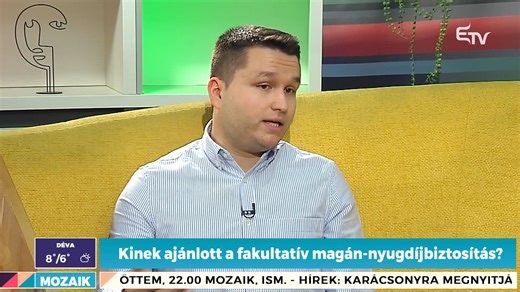  Gyakori félelem, hogy nyugdíj helyett csak alamizsnát kapunk majd az államtól. ❓ Kinek és hogyan éri meg nyugdíjbiztosítást fizetni? Fábián István közgazdász tanácsait kértük. #magannyugdij #befeketetes #etv #napiszínes #mozaik | Mozaik | Facebook