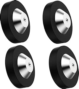 Tertullus 4 Pcs Speaker Spike Pads, Spike Floor Protectors Pom Stainless Steel, with HiFi Spikes Pads Absorbers Protection Washers for Spikes (39x13mm, Washer)