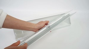 4 Pack Baseboard Register Vent 18 Inch Duct Opening Size Baseboard Vent Covers Diffuser Adjustable Wall Corner Air Grille for Home Floor Wall Air Flow Control, Easy Install (18 inch)