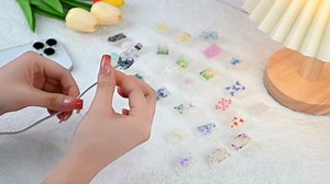 Glitter Cable Protector for iPhone Type-c Charger,Cute Bling Butterflies Pattern 4 PCS Set Cable Phone Protector for Women Girls,Charging Cord Protector,Cable Chomper,Cord Saver