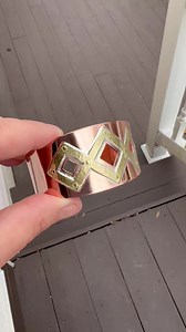 My finished cuff bracelet 🙂 reminds me of Wonder Woman | Silver Rhapsody Jewelry Design