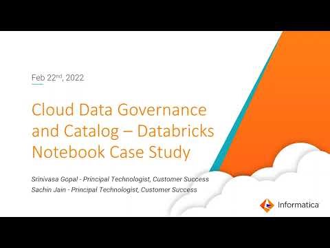 Cloud Data Governance and Catalog — Databricks Notebook Case Study