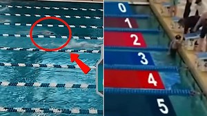 Stanford swim star floats face-down in pool before collapsing
