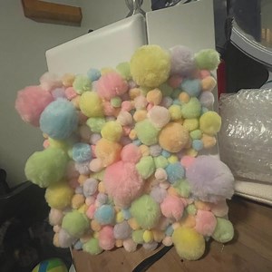 Pastel Pom Pom Wall Decor - Etsy