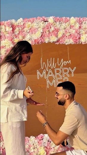 הצעת נישואין במדבר של דובאי 💍🏜️