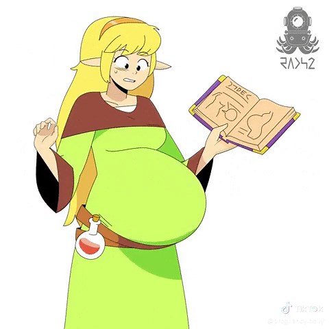 Pregnant Belly Animation: Alien Belly Expansion in Anime