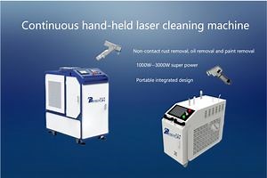 1000W 2000W 3000W Continuous Hand-Held Laser Cleaning Machine for Rust