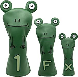 Golf Headcover Set Frog (3pcs/Set(1FH))