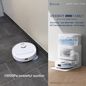 Here is the Deebot N30 Pro Omni robot vacuum from Ecovacs: Featuring a powerful 10,000 PA suction power Automatic mopping with hot water for deep cleaning Efficiently cleans corners and edges with its extendable mop Check out at ecovacs.com/ca more details! ✨ | ECOVACS ROBOTICS | Facebook