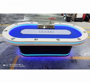 [Hot Item] Yh LED Poker Table Professional Casino Texas Hold'em Poker Table Customized Pokertisch