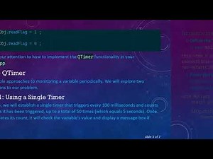 How to Periodically Check a Variable Using QTimer in Qt