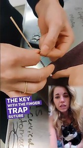 How to tie a fingertrap suture! Keep your tubes in place with these tips. #vettech #vetmed #sutures