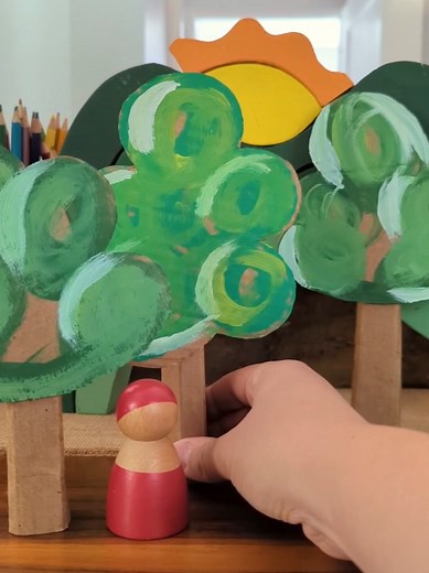 Cardboard Tree DIY for Small World Play