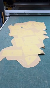 REAL LEATHER Factory Match Replacement Seat Covers made in Texas. 💪 🇺🇸 Our cutting tables are busy cutting every piece for your seat cover in house. Order your seat cover today at theseatshop.com #seatcovers #trucks #suvs #howitsmade #truckaccessories | The Seat Shop