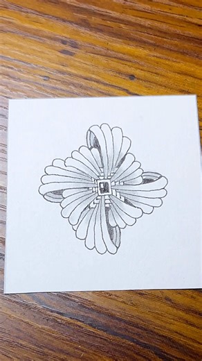 Creative And Beautiful Starfish-Flowerbarrel Tangle Pattern By Nicole Dreyer | Drawing Tutorial For Beginners #zentangle #zendoodle #doodle #zenart #mindfulart #art #trending #viralpost #fbpage #easyart | Easy Art