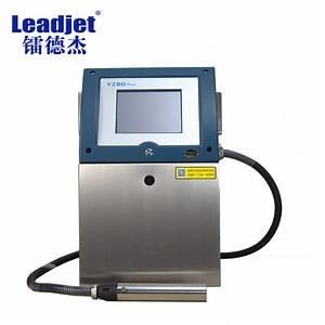 Leadjet Continuous Expirying Date Inkjet Coding Machine / Cij Inkjet Printer