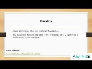 PGDCA Course Details – Eligibility, Duration, Age Limit, Fee, Syllabus, etc.