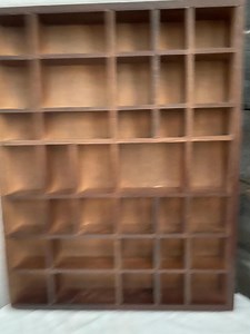Vintage Wall Display shadow box 36 compartments Trinkets/Collectables - Etsy.de