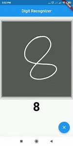 Digit Recognizer App with Deep Learning model & Flutter