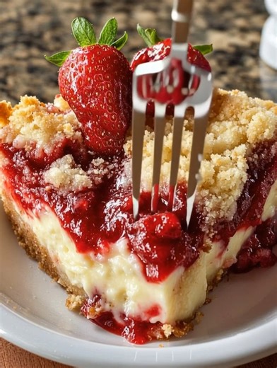 2.6K views · 18 reactions | Strawberry Cheesecake Dump Cake | Cakecrafted Recipes | Facebook