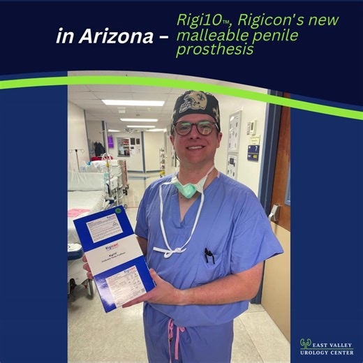 𝘼 𝙈𝙞𝙡𝙚𝙨𝙩𝙤𝙣𝙚 𝙛𝙤𝙧 𝘼𝙧𝙞𝙯𝙤𝙣𝙖! 🚀 Big news! 🎉 Dr. Matt Williams has become the first urologist in Arizona to implant the Rigicon Rigi10 semi-rigid penile prosthesis — a major step forward in men’s health. This innovative device offers simplicity, reliability, and a natural feel 💪 Learn more about treatment options for erectile dysfunction and discover what’s right for you. 👉 Contact us today: https://cstu.io/efdf91 𝙏𝙝𝙚 𝙁𝙪𝙩𝙪𝙧𝙚 𝙊𝙛 𝙐𝙧𝙤𝙡𝙤𝙜𝙮 𝙄𝙨 𝙉𝙤𝙬! #ErectileDy
