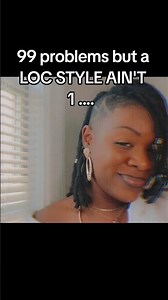 Short - Medium loc styles for shaved sides | LOC STYLES 🎀 #locstyles #shortlocs #locs #locsjourney