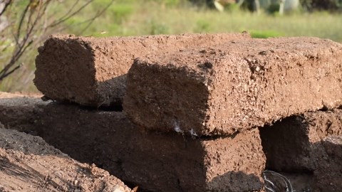 Building a New Primitive Shelter with Bricks