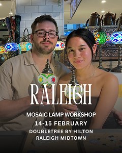 A New Creative Experience Comes to Raleigh ✨ Art Masterclass brings its iconic mosaic lamp workshop to Raleigh for the first time.  Beginner-friendly, guided step by step  Create, relax, and take home your own glowing mosaic lamp ✨ A refined, hands-on experience loved worldwide  Raleigh | Feb 14–15 | $179 | Art Masterclass USA | Facebook