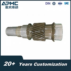 [Hot Item] Customized Module Special Heat Treatment Industrial Gear Shaft for Machinery