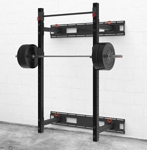 [Hot Item] Commercial Gym Fitness Equipment and Home Strength Machine Squat Rack Folding Includes Safety Spotter Arms