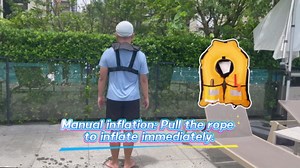 Inflatable Life-Jacket for Adults| Life-Vest Inflation-PFD with Whistle| Automatic & Manual Lightweight Supports up to 300 lbs for Kayaking Fishing Boating