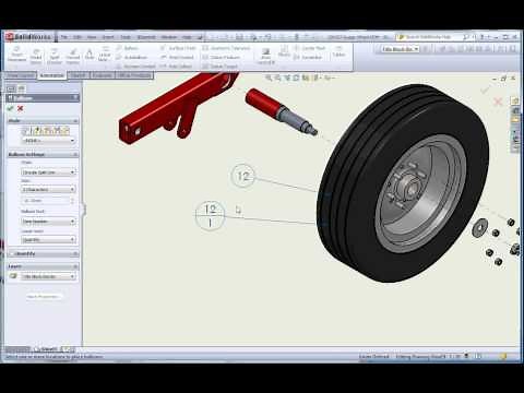 Explode Assembly Drawing, Part 6, Adding and Modifying the Balloons