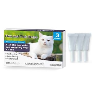 [Hot Item] Competitive Prices Flea Drops for Cats & Kitten, Fipronil Tick Parasites Treatment, Long-Lasting Protection, Customizable Ingredients