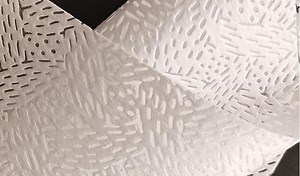 [Hot Item] White Bark Pattern Meltblown Wipe Cloth Non-Woven Fabric