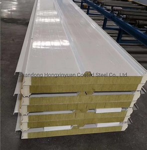 [Hot Item] Perforated/Acoustic Absorption/Soundproof/Fireproof PU Closing Rockwool Sandwich Panel for Power Plant/Textile Mill