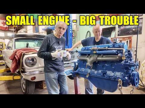 1966 Mustang Inline Six Installed - Little Engine Big Trouble