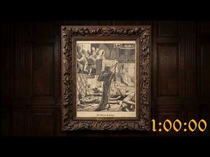 1 Hour Halloween Timer – Death as Strangler Engraving (No Music, Bell at End) 💀