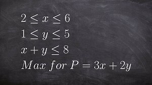 How to maximize an objective function for linear programming