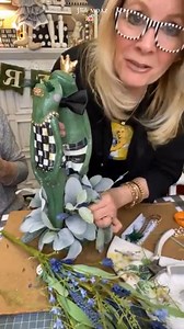 11K views · 91 reactions | Confession: I murder real plants.  But FAKE florals? That’s my jam. Here’s how I faked it ‘til I made it on these frogs. (Full tutorial linked—no green thumb required!) #DIYDécor #SpringCrafts | Studio MD AZ | Facebook