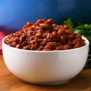 The Best Ever Vegetarian Baked Beans for the Summer bbq! Shop the recipe! https://tasty.co/recipe/vegetarian-baked-beans | Tasty