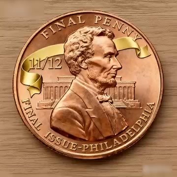 127 reactions · 12 shares | ️ “The end of an era — the penny’s final chapter.” Celebrate American history with this Lincoln Final Penny Commemorative Coin, marking the last official penny issued from the Philadelphia Mint.Struck in brilliant copper tone with a golden banner design, this collectible honors over a century of tradition — from the first Lincoln cent in 1909 to its historic close. | Fashnows | Facebook
