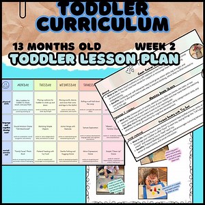 13 Months Old WEEKLY CURRICULUM (week 2 of the Bundle) - Etsy
