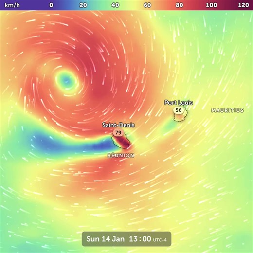⚠️ Tropical Cyclone #Belal could make a direct landfall over Réunion Island on Monday with winds equivalent to a category 3 major hurricane. The effects of the cyclone will also impact the main island of Mauritius on Tuesday, and Rodrigues Island later in the week. ⚠️ Le cyclone tropical #Belal pourrait toucher terre directement sur l'île de La Réunion lundi avec des vents équivalents à un ouragan majeur de catégorie 3. Les effets du cyclone affecteront également l'île principale de Maurice mard