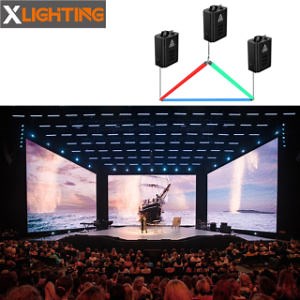 [Hot Item] Auto Lift Lighting System DMX Addressable LED String Kinetic Lights RGB Triangle Tube