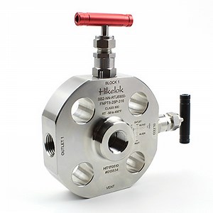 [Hot Item] Swagelok Type Stainless Steel Double Flange Block and Bleed Valve