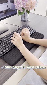 Ergonomic Keyboard Stand with Wrist Rest - Adjustable Tilt Keyboard Riser and Palm Support Pad, Non-Slip Desktop Computer Stand for Office Home Gift (Pink)