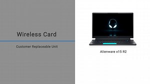 How to replace the wireless card on the Alienware x15 R1/Alienware x15 R2
