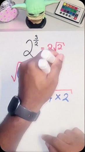 Solve Positive fraction Exponent in Power form.